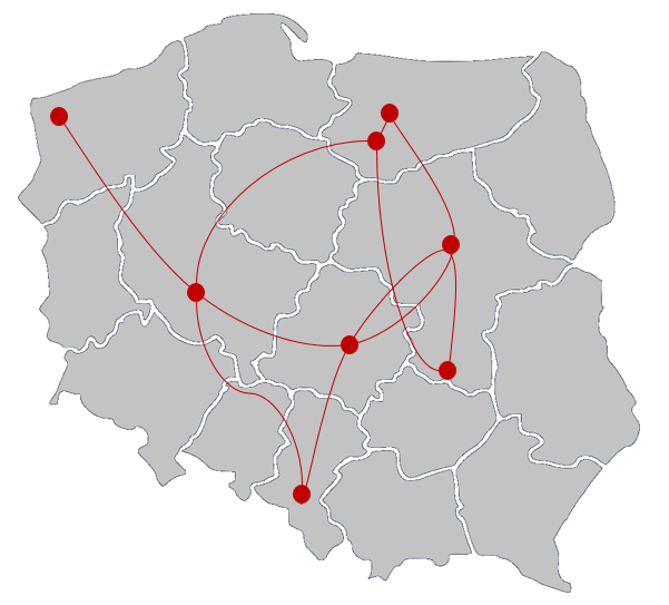 Mapa powiązań (ang. connection map) 